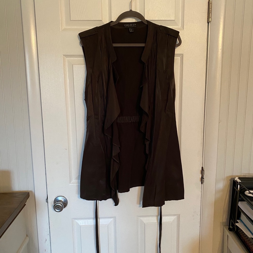 Olive green vest